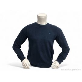 Батник чоловічий Весна/осінь 6351 синій (4 шт. р.сіткаL-3XL) "TurkishBrend" недорого оптом від прямого постачальника