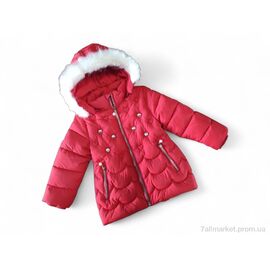 Куртка дитяча Весна/осінь K519 червоний єврозима (4 шт. р.сітка3-6) "Kids-modnik" недорого оптом від прямого постачальника
