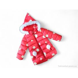 Фотография Куртка детская Весна/осень K140 червоний єврозима (4 шт. р.сетка 3-6) "Kids-modnik" недорого оптом от прямого поставщика