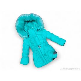 Фотография Куртка детская Зима 1018 бірюзовий (4 шт. р.сетка 2-6) "Kids-modnik" недорого оптом от прямого поставщика