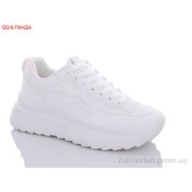Кросівки жіночі модні Весна/осінь JP21 white (8 пар р.36-41) "QQ&Панда" недорого оптом від прямого постачальника