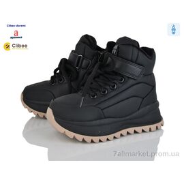 Фотография Ботинки детские удобные зима TC20 black (6 пар р.32-37) "Clibee-Doremi" недорого оптом от прямого поставщика