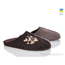 Тапки жіночі для будинку Весна/осінь 221-15 коричневий (6 пар р.36-40) "Inblue" недорого оптом від прямого постачальника