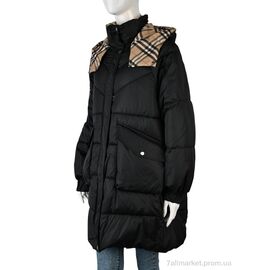 Куртка жіноча Зима 612A (12060) black (4 шт. р.сіткаL-3XL) "Obuvok" недорого оптом від прямого постачальника