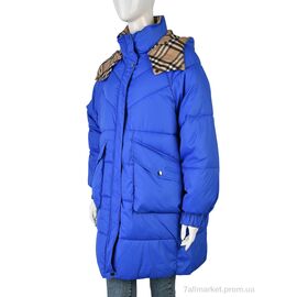 Куртка жіноча Зима 612A (12060) blue (4 шт. р.сіткаL-3XL) "Obuvok" недорого оптом від прямого постачальника