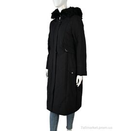 Пальто жіноче Зима 8803 (12048) black (5 шт. р.сіткаL-3XL) "Obuvok" недорого оптом від прямого постачальника