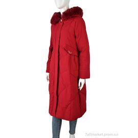 Пальто жіноче Зима 8803 (12048) red (5 шт. р.сіткаL-3XL) "Obuvok" недорого оптом від прямого постачальника