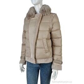 Фотография Куртка женская Зима 349 (12056) d.beige (4 шт. р.сетка M-L) "Obuvok" недорого оптом от прямого поставщика