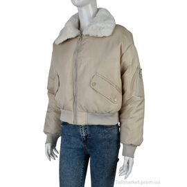 Куртка жіноча Зима 17115 (12047) l.beige (4 шт. р.сітка42-48) "Obuvok" недорого оптом від прямого постачальника