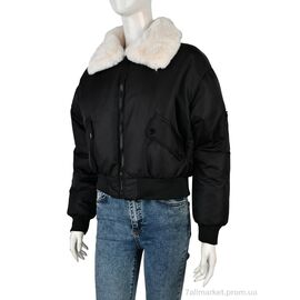Куртка жіноча Зима 17115 (12047) black (4 шт. р.сітка42-48) "Obuvok" недорого оптом від прямого постачальника