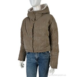 Куртка жіноча Зима 17189 (12049) beige (4 шт. р.сітка42-48) "Obuvok" недорого оптом від прямого постачальника