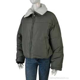 Куртка жіноча Зима 1105 (12058) khaki (3 шт. р.сіткаM-XL) "Obuvok" недорого оптом від прямого постачальника