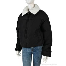Куртка жіноча Зима 1105 (12058) black (3 шт. р.сіткаM-XL) "Obuvok" недорого оптом від прямого постачальника
