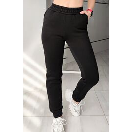 Штани спортивні жіночі теплі 8023 black-old-1 р.S-XL "VICTORY" недорого оптом від прямого постачальника