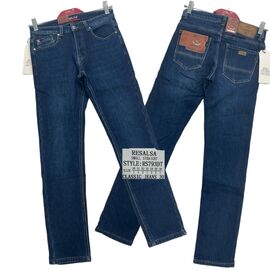 Фотография Джинсы мужские RS793DT blue р.30-38 "God Baron" недорого оптом от прямого поставщика