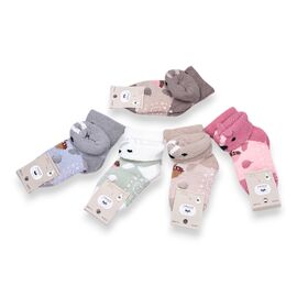 Фотография Носки детские тёплые унисекс C3576-3 mix р.12-24 "Jelzin" недорого оптом от прямого поставщика