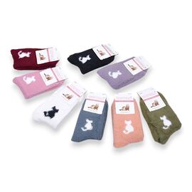 Фотография Носки детские тёплые на девочку C3655-1 mix р.32-37 "Jelzin" недорого оптом от прямого поставщика