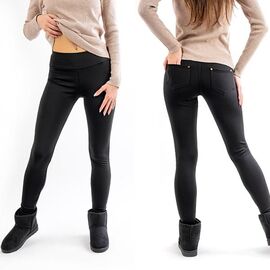 Фотография Лосины женские тёплые 731 black р.S-XL "VICTORY" недорого оптом от прямого поставщика