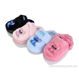 Фотография Тапки детские домашние зима S6217 mix (12 пар р.30-35) "Family" недорого оптом от прямого поставщика
