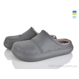 Сабо для жінок літні Зима Крок сабо 114 сірий (6 пар р.36-41) "Vladimir" недорого оптом від прямого постачальника