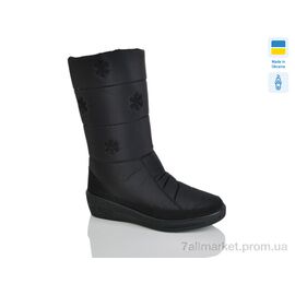 Дутики жіночі утеплені Зима GF101 чорний (8 пар р.37-41) "DeMur" недорого оптом від прямого постачальника