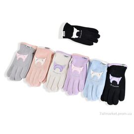 Фотография Перчатки для детей Зима 2503-5 mix (12 шт. р.сетка 8-12) "KUINH" недорого оптом от прямого поставщика