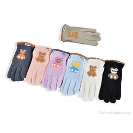 Фотография Перчатки для детей Зима 2503-4 mix (12 шт. р.сетка 8-12) "KUINH" недорого оптом от прямого поставщика