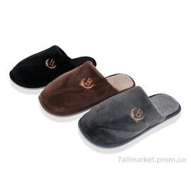 Фотография Тапки мужские домашние зима MU10272 mix (12 пар р.41-46) "SANLIN 2" недорого оптом от прямого поставщика