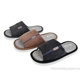 Фотография Тапки мужские домашние Весна/осень MU10244 mix (12 пар р.41-46) "SANLIN 2" недорого оптом от прямого поставщика