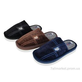 Фотография Тапки мужские домашние зима A8110 mix (12 пар р.42-47) "SANLIN 2" недорого оптом от прямого поставщика
