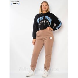 Штани жіночі тринитка на флісі батал 50,52,54,56,58 (2кв) "NOWEMBER" недорого від прямого постачальника