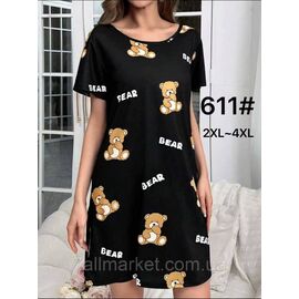 Туніка жіноча молодіжна р-ри 2XL-4XL (2кл)"FLOWER" купити недорого від прямого постачальника