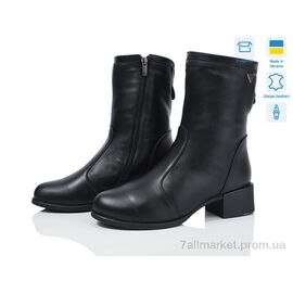 Черевики жіночі стильні Зима 4010 чорний к. (6 пар р.37-42) "Mona Lisa" недорого оптом від прямого постачальника