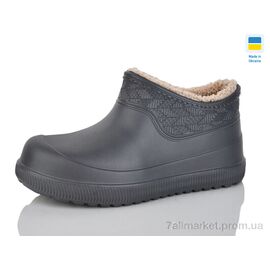 Калоші жіночі Зима N970 графіт (8 пар р.37-41) "Lot Shoes" недорого оптом від прямого постачальника