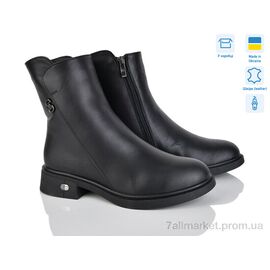 Черевики жіночі стильні Зима 811 чорний к. (6 пар р.37-41) "Mona Lisa" недорого оптом від прямого постачальника