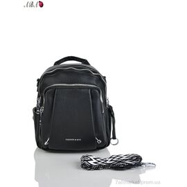 Рюкзак жіночий 9654 black 26*23*10 см, "Aba" недорого оптом від прямого постачальника
