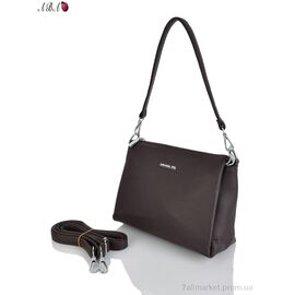 Жіноча сумка 885555 coffee 19*23*10 см, "Aba" недорого оптом від прямого постачальника