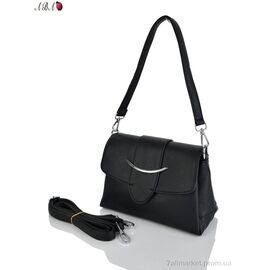 Жіноча сумка 885557 black 17*24*11 см, "Aba" недорого оптом від прямого постачальника