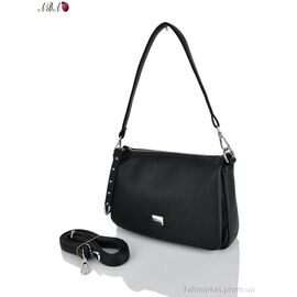 Жіноча сумка 885552 black 19*25*6 см, "Aba" недорого оптом від прямого постачальника