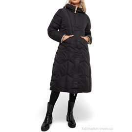 Куртка жіноча Зима 24115 чорний (4 шт. р.сіткаL-3XL) "Massmag" недорого оптом від прямого постачальника
