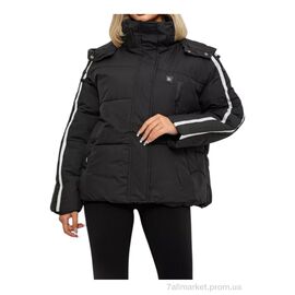 Куртка жіноча Зима 866 чорний (4 шт. р.сіткаL-3XL) "Massmag" недорого оптом від прямого постачальника