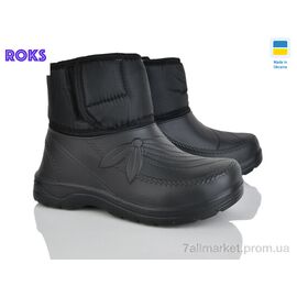 Чоботи з піни жіночі Зима M115 чорний (8 пар р.37-42) "Roks" недорого оптом від прямого постачальника