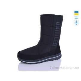 Дутики жіночі утеплені Зима Прогрес Ж 3134 чорний (6 пар р.37-41) "Progress" недорого оптом від прямого постачальника