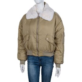 Фотография Куртка женская зимняя 17115 (12047) d.beige р.42-48 "Obuv OK2" недорого оптом от прямого поставщика