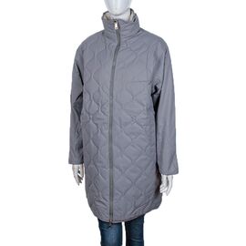 Куртка жіноча зимова 181 (12057) grey двостороння р.M-XL "Obuv OK2" недорого оптом від прямого постачальника