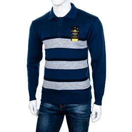 Фотография Свитер мужской Гудзик 10 blue р.M-2XL "STREET" недорого оптом от прямого поставщика