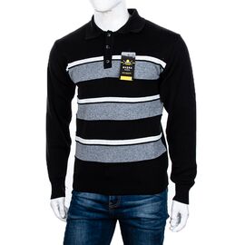 Фотография Свитер мужской Гудзик 11 black р.M-2XL "STREET" недорого оптом от прямого поставщика