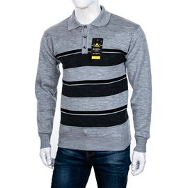 Фотография Свитер мужской Гудзик 12 grey р.M-2XL "STREET" недорого оптом от прямого поставщика