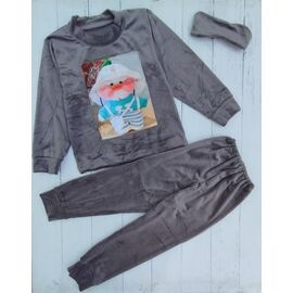 Піжама дитяча тепла на дівчинку ML2750 grey р.30-36 "Meloria" недорого оптом від прямого постачальника
