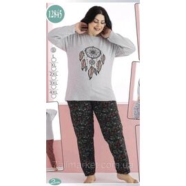 Фотография Пижама женская байковая, размеры L-4XL  "MODY" купить недорого от прямого поставщика